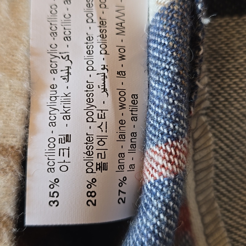 Zara, Shacket Wool Blend Plaid, Oversized, EUC, Women's M - Picture 12 of 12